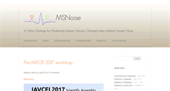 Desktop Screenshot of msnoise.org